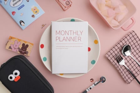 สมุดโน๊ต Ropamoda PVC Monthy planner สีแดง_2